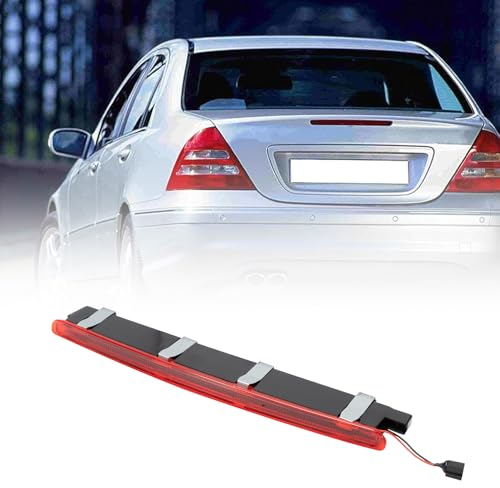 Attisfiera tercera luz de freno trasera LED Compatible con Clase C W203(2000-2007) A2038201456 Luz de freno LED de montaje alto