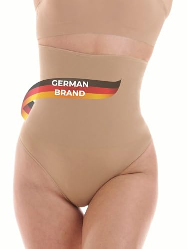 TONEST Shapewear Mujer - Tanga Moldeadora - Cintura Alta - Ropa Interior Adelgazante - Braga Faja Reductora Mujer - Braguita Moldeadora - 1000-MS-CC (M, Beige)