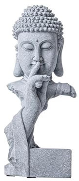 Buddha-Statue für Zen-Dekor, Meditations-Buddha-Heimdekoration, dekorative Yoga-Figuren für spirituelle Räume, Boho-Goldstatue für Bürotisch, Wohnzimmer, Dekorationen