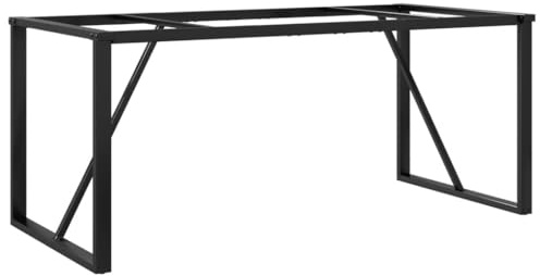 vidaXL Pieds de Table à Manger Cadre en O, Pieds de Table d'Appoint, Pieds de Table d'Extrémité Salon Maison Intérieur, 180x80x73 cm Acier