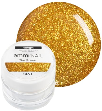 Emmi Nail Farbgel | UV/LED-Gel für brillante Farbintensität & Hochglanz-Finish | Hohe Deckkraft, mittelviskos & selbstglättend | Kein Verlaufen in Nagelränder | 5 ml – The Queen