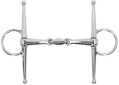 QWUUYEC Filete Bocado Equitacion 135mm Acero Inoxidable, Goma Presurizador - Control Seguro, y Amigable, para Caballos y Monta al Aire Libre