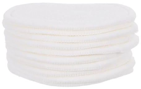 Genérico 10 Discos Desmaquillantes Reutilizables de Algodón 8 Cm, Lavables y Ecoamigables, Almohadillas Faciales Redondas para Limpieza Profunda y Cuidado Piel en Casa y