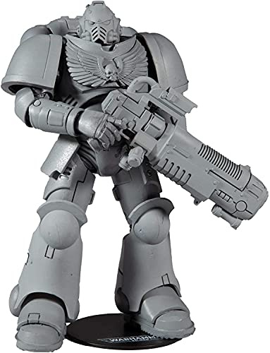 McFarlane Toys, Warhammer 40000 Primaris Space Marine Hellblaster Action Figure With 22 Moving Parts, Multicolour Collectible Warhammer Figure With Collectors Stand Base – Ages 12+