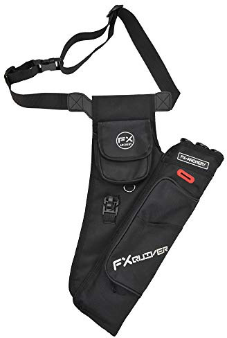 SHARROW Carcaj de Tiro con Arco 3 Tubos Carcaj de Flecha Cinturón Ajustable Carcaj de Espalda Bolsa de Flecha Soporte de Flecha para Arco Recurvo y Compuesto Caza y Tiro (Negro)