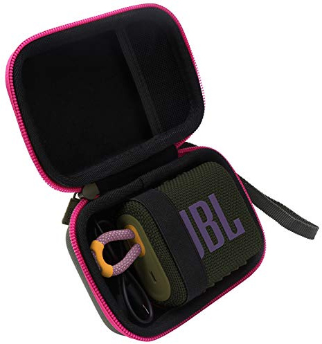 co2CREA Hart Reise Schutz Hülle Etui Tasche für JBL GO 4 /JBL GO 3 Eco/JBL GO 3 Ultra tragbarer Bluetooth Lautsprecher,Nur Tasche