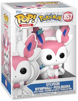 Funko POP! Games: Pokemon - Sylveon - Vinylfigur för samlare - Presentidé - Officiell handelsvara - Leksaker för barn och vuxna - Fans av videospel - Modellfigur för samlare och utställning