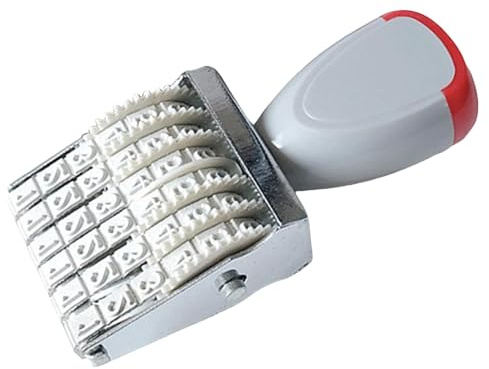 con numerazione a 6 cifre, a rullo con data, con combinazione gratuita fai da te, ruota per timbri rotanti per scrapbooking, timbri con data da 4/5 mm, timbri aziendali portatili