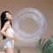 Schwimmreifen Schwimmring Retro-Stil Aufblasbare Glitzer Swimming Pool Spielzeug Float Lustiges Pool Float Spielzeug Schwimmbecken Float (transparent-A)