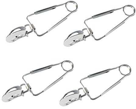 Gatuida 4pcs Stainless Steel Nut Pick and Escargot Snail Picking Tongs Ergonomic Curved Handle and Smooth Edges, Practical Food Serving Clips for Kitchen and Daily Life