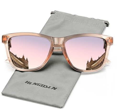 HENGOSEN Polarised Sunglasses Womens Mens: Ladies Sports Sunglasses Sun Glasses UV400 Protection for Fishing Driving Running