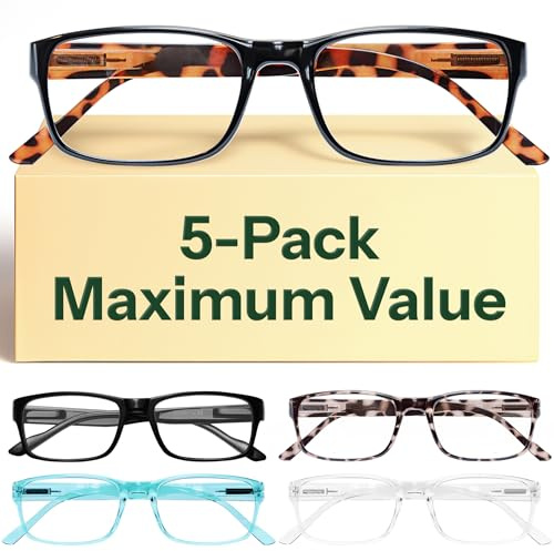 Gaoye 3.0 Professional Reading Glasses for All Day - Computer Readers with Blue Light Protection - Value Pack