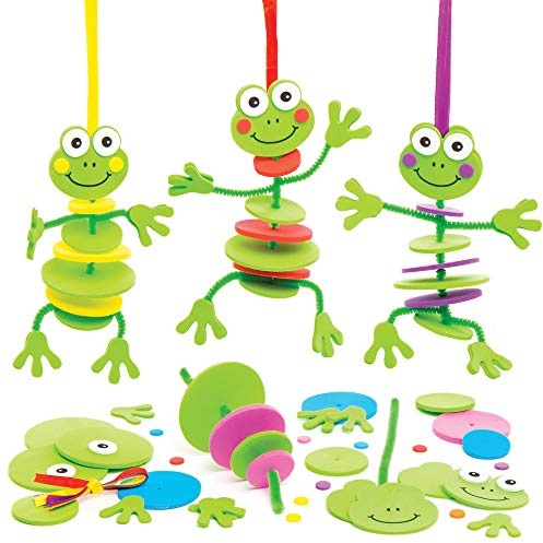 Baker Ross Jeux de Grenouilles à Empiler - Lot de 6, Loisirs Créatifs pour les Enfants (AT611)