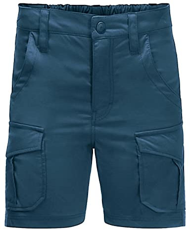 Jack Wolfskin Unisex Treasure Hunter Kids Shorts, Dark sea, 176