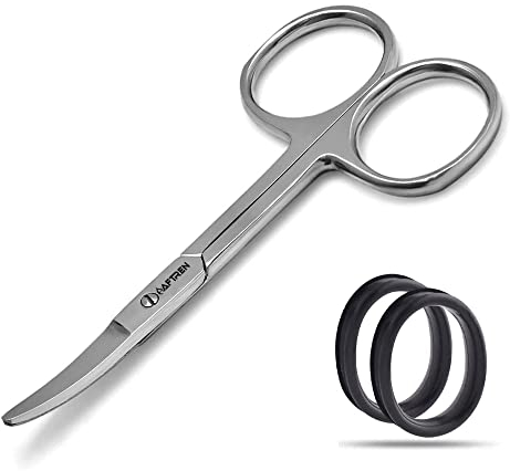 Professionelle Kinderschere Ab 4 Jahren rechts Nagelschere Runde Spitze 4,5 Augenbrauen Wimpern Nasenhaare Ohren Schnurrbart Schnurrbart Linkshänder Edelstahlklinge