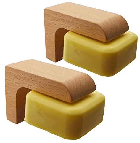 (2sets) Wood Magnetic Bar Soap Holder for Shower Wall,Magnet Air Dry Soap Saver Self Draining, Eco-Friendly Wooden Soap Dish for Soaps & Beard Shampoo Bars