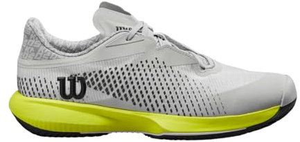 Wilson Herren KAOS Swift 1.5 Clay Tennis Shoe, Pearl Blue/Black/Safety Yellow, 44 2/3 EU