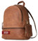 Berliner Bags Vintage Rucksack Florence, Kleine Tagesrucksack, Cityrucksack aus Leder wasserabweisend für Damen - Braun