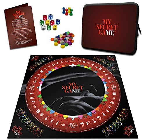 My Secret Game 2. Edition - Ein erotisches Abenteuer mit App - Interaktives Erotikspiel, Sexspiel und Brettspiel für Smartphone und Tablet ab 18 Jahre für Paare, 2 bis 4 Spieler (Rot)