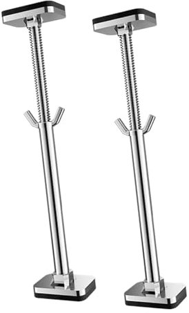 Baoblaze Support de lavabo sous plan, 2 pièces, support de fixation en acier inoxydable, L