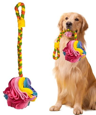 Jouet à renifler pour chien, alimentation lente | Balle à friandises pour chien | Pour stimuler mentalement l'enrichissement de la mastication, la dentition, la recherche de nourriture, le reniflage