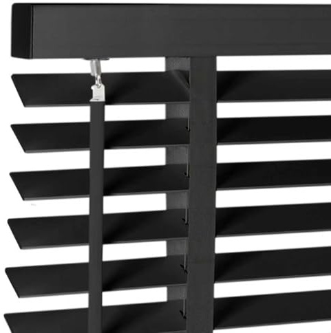 2 Cordless Wood Blind for Indoor Window,Light Filtering Horizontal Shutters,Easy to Install for Home Interior Windows