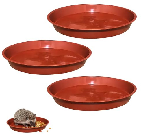 3 Pcs Hedgehog Bowls, Hedgehog Feeding Station Set, 14cm Garden House Bowls with Water Bowl, Durable Outdoor Pet Feeding Solution for Small Animals ﻿