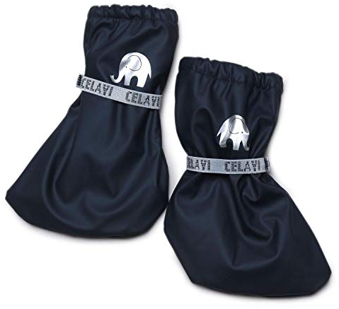 CELAVI Thermo Füßlinge Regenfüßlinge Fleece Matschfüßlinge wasserdicht (0 (15 cm), marineblau)