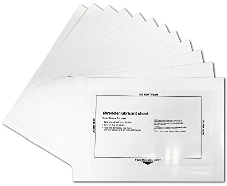 laffeya Paper Shredder Sharpening & Lubricant & Cleaning Sheets (12)