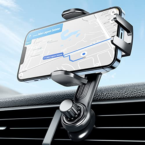 eSamcore Car Vent Phone Mount, Car Phone Holder Mount with Swing Arm Air Vent Clip Car Mount Cell Phone Holder Car for iPhone 17/16/ 15/14/ 13 Pro Max & All 4.7 - 6.9 Android Smartphone