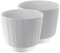 Zero Home - Blumentöpfe I 2 Stück Blumenübertopf Set I Classic Design I Aus Haltbarem Material I Keine Abflusslöcher I Hergestellt in EU I Premium Qualität I WEIß - ⌀ 20 cm