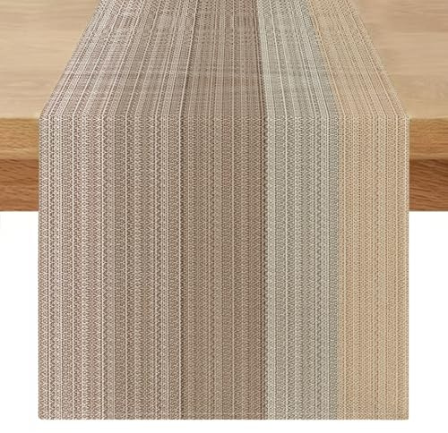 Bordslöpare modern tvättbar rektangulär beige 40 x 180 cm sommar vårbordscentrum bordsdekorationer födelsedagsfester fester bröllop