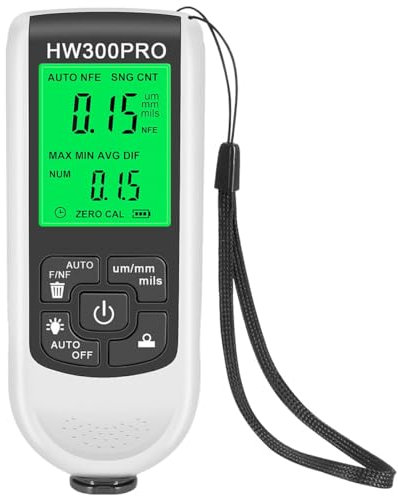 HEALEEP Coating Thickness Gauge Paint Depth Gauge for Car Paint Checker Range and