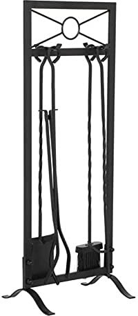 Attrezzi per Camino Kit di Attrezzi per Camino con Base Spazzola Pala Pinze Attizzatoio Accessori per focolare Set di Attrezzi per Camino Decorazione per Camino
