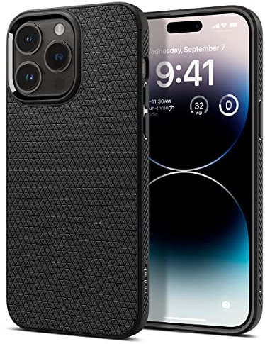 Spigen für iPhone 14 Pro Liquid Air Hülle Case Handyhülle -Matte Black