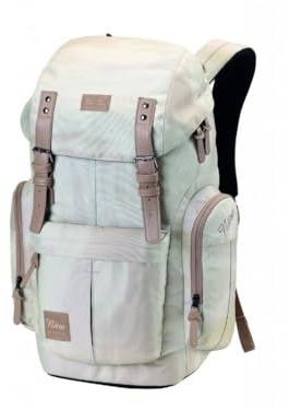 Daypacker Alltagsrucksack im Retro Look mit Gepolstertem Laptopfach, Schulrucksack, Wanderrucksack oder Streetpack, 32 L, Dune