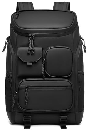 FANDARE Dam laptop ryggsäck med USB-flygplan Ryanair handbagage män dagryggsäckar handväska reseryggsäck med skofack skolryggsäck skolväska stor kapacitet weekend arbete dagsryggsäck, svart, L
