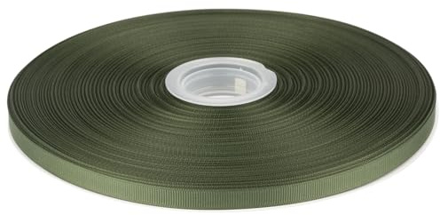 Tekdeere 9mm Solid Moss Grosgrain Ribbon 91 Meters, Perfect for Gift Wrapping, Crafts, Bows Making, Sewing, Wreaths, Hair Accessories and Wedding Decoration