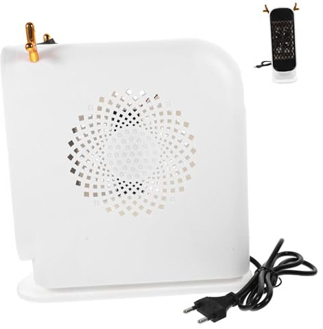 ANDRESLAD Riscaldatore Elettrico Da Scrivania Piccolo e Silenzioso Con Controllo Intelligente Riscaldamento Rapido Ed Efficiente Per Ufficio e Casa