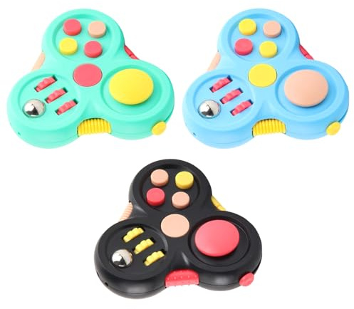 3Pcs Fidget Toys Giocattolo,Cubo Antistress, Fidget Pad Fidget Controller Riduttore, per ADHD, ADD, L'autismo,Sensoriale Antistress Giocattolo per Adulti e Bambini