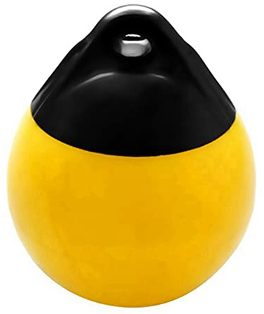 omocatch Heavy Duty PVC Boat Ball Round Anchor Buoy Dock Bumper Ball Inflatable Marine Protection Mooring Buoy Yellow