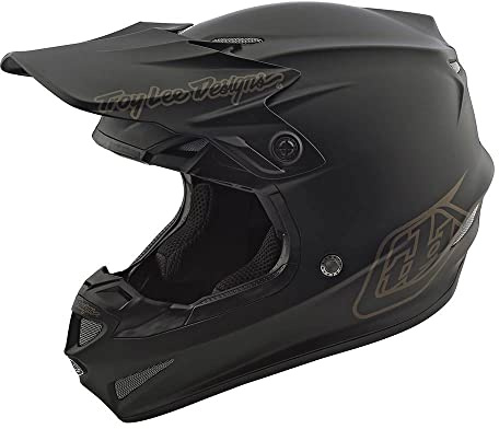 Troy Lee Designs SE4 Polyacrylite Helmet (2025) MIPS for Motocross MX Off-Road, Mono Black MD