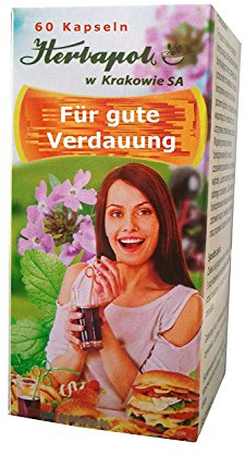 Verdauung anregen, 4 Kräuter, u.a. Artischocke Extrakt, Knoblauch, 60 Kapseln, Fettstoffwechsel ankurbeln, Blähungen beseitigen, entspannen, Abnehmen, cholesterinsenker, verdauungsenzyme