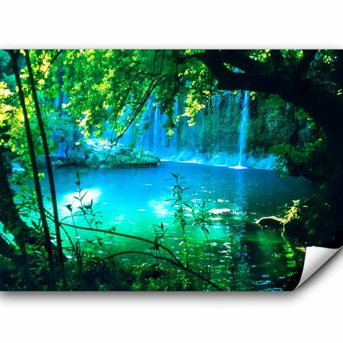 murando - Fototapete Premium-Vlies Wasserfall 200x140 cm - Foto Tapete Schlafzimmer Wohnzimmer Moderne Vliestapete XXL Wandtapete Motivtapeten Bildtapete 3d Effekt Dekoration - Wald c-B-0132-a-a