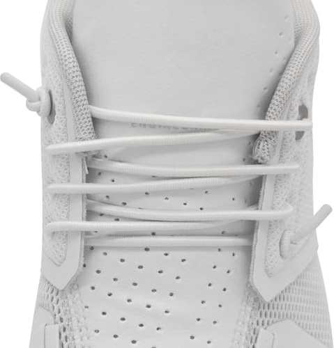 NDTEZUGT 2.5mm Lacci Elastici Scarpe per On Cloud Sottili Lacci da Elastici Rotondi di Ricambio Senza Legare Stringhe (Bianco, 24/60cm)