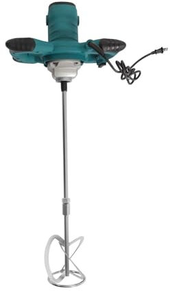 Miscelatore per malta, miscelatore manuale professionale, miscelatore per malta per industria e casa, betoniera, 6 velocità regolabile 800r/min, 2100 W.