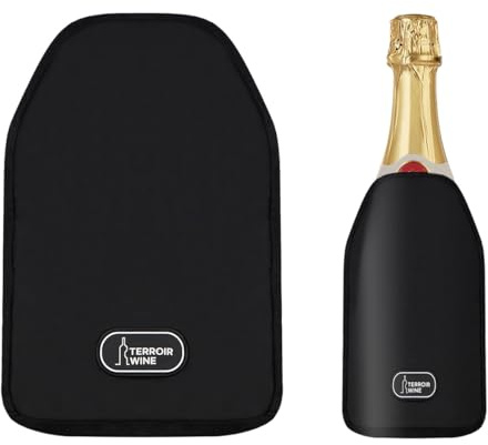 Borsa refrigerante per bottiglie di vino riutilizzabile, per bottiglie di vino rosso, vino bianco e champagne da 480 ml