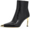 Michael Kors Damen Kasia Heeled Bootie Boots, Schwarz, 37 EU