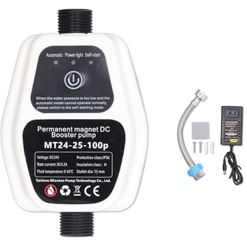 Gugxiom Water Pressure Booster Pump, 100W 24V 25l Ip56, Garden Booster Pump