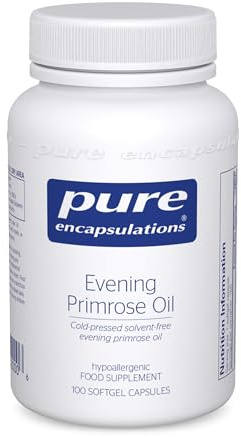 Pure Encapsulations Evening Primrose Oil 1000mg - Cold-Pressed Solvent-Free Evening Primrose Oil - 100 Softgel Capsules